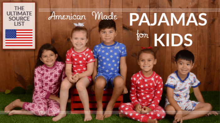 American Made Pajamas for Kids via USAlovelist.com