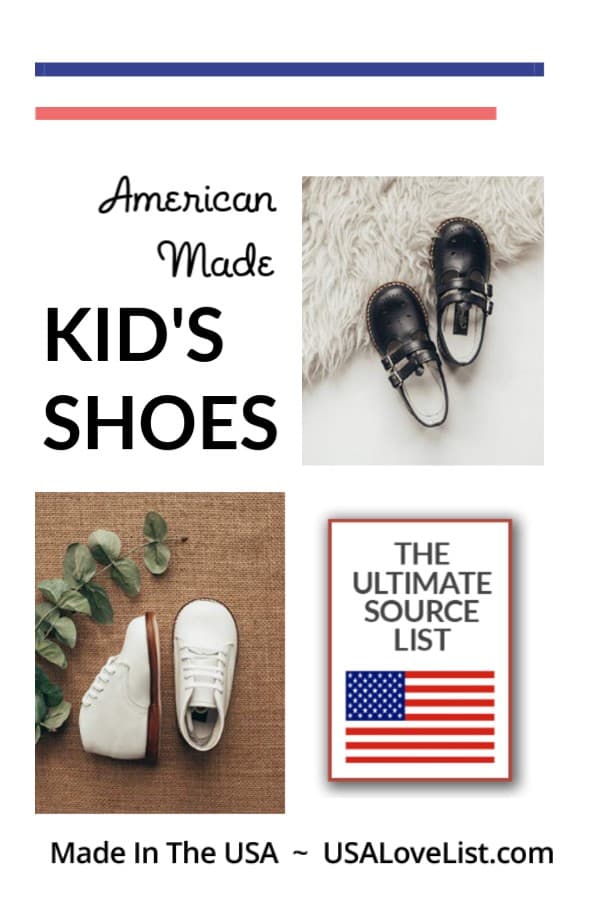 Made in USA Shoes for Kids via USAlovelist.com