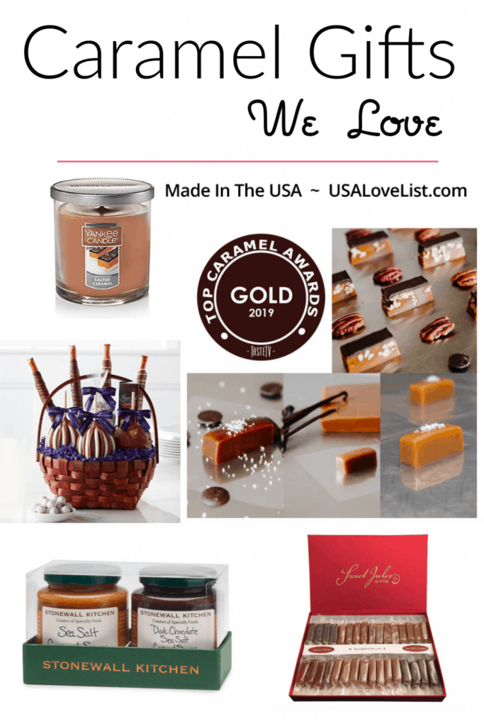 Made in USA Caramel Gifts We Love #caramel #foodiegifts #giftideas #usalovelisted
