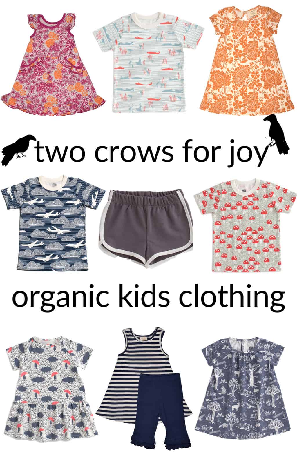 Clothing for Kids: Two Crows for Joy organic kids clothing