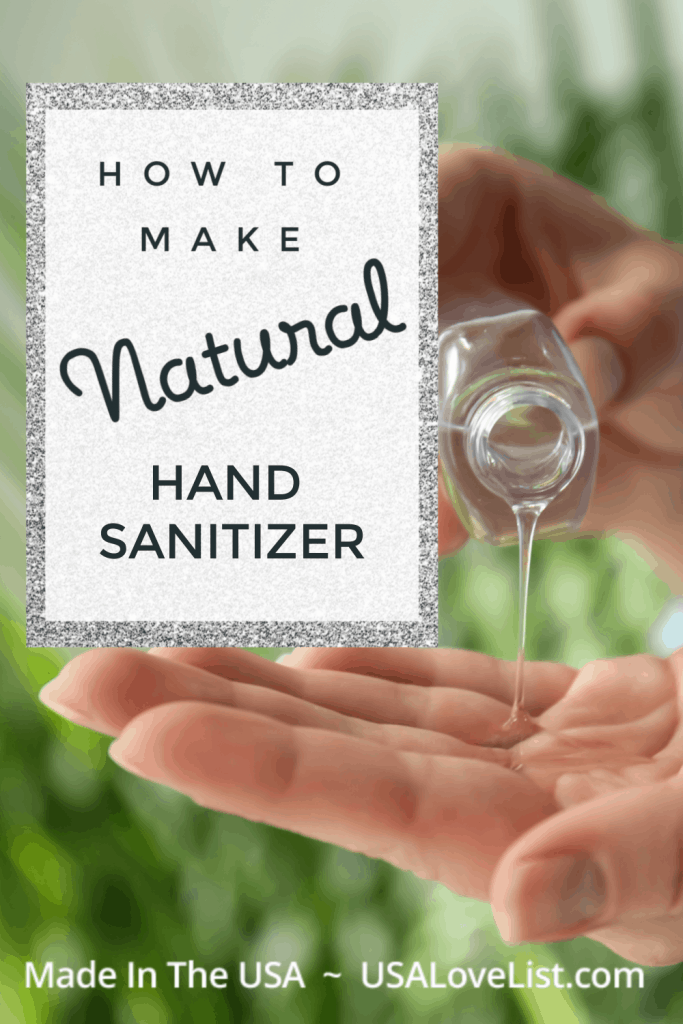 How to make natural hand sanitizer with only 3 ingredients.  #usalovelisted