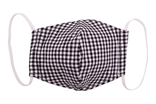 3-Pack Cotton Face Masks (Made In USA) + 30 Filter Sheets (Made In Korea) - Black, One Size