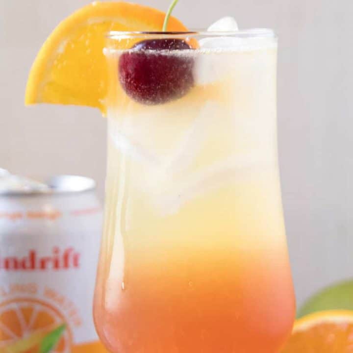 Sparkling Tequila Sunrise Recipe with Spindrift