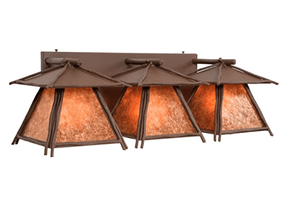 American made lighting: Steel Partners rustic themed lighting