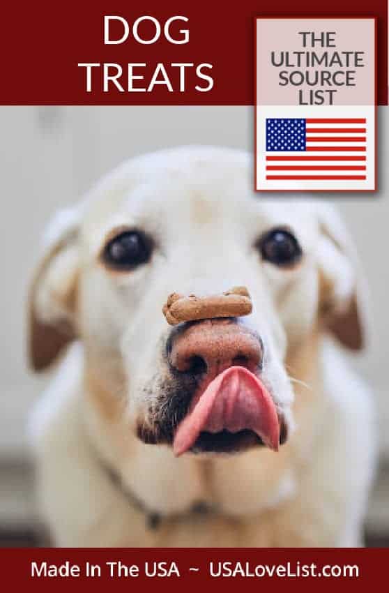 Made in USA Dog Treats: The Ultimate Source List #usalovelisted #dogtreats #madeinUSA