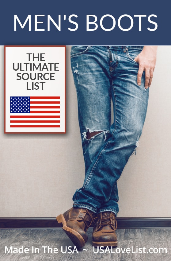 Made in USA Men's Boots: work boots, hiking boots and more #usalovelisted #madeinUSA #boots