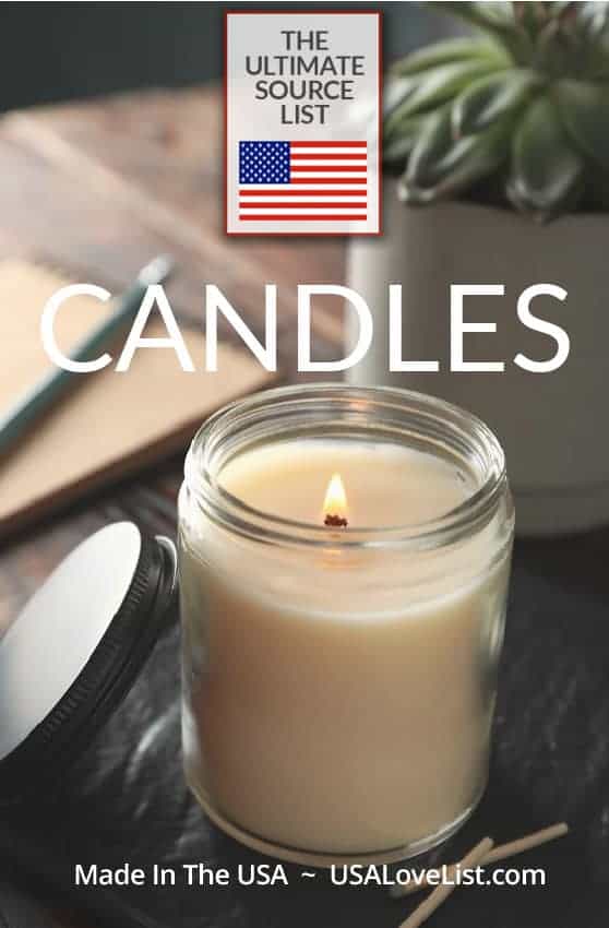 Candles made in the USA via USALoveList.com#candles #soycandles #coconutwax #beeswax #usalovelisted #AmericanMade