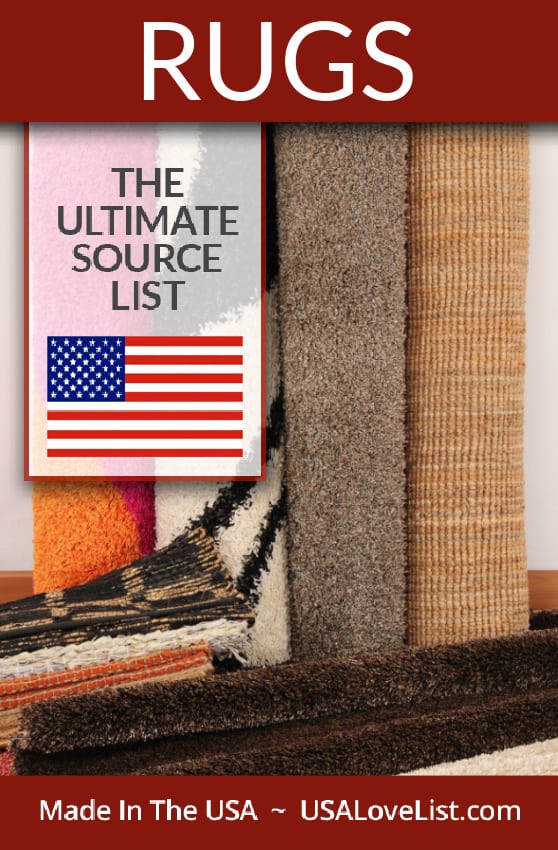 Made in USA area rugs, decor rugs, floor mats, and carpeting : The Source List #USAlovelisted #madeinUSA #rugs 