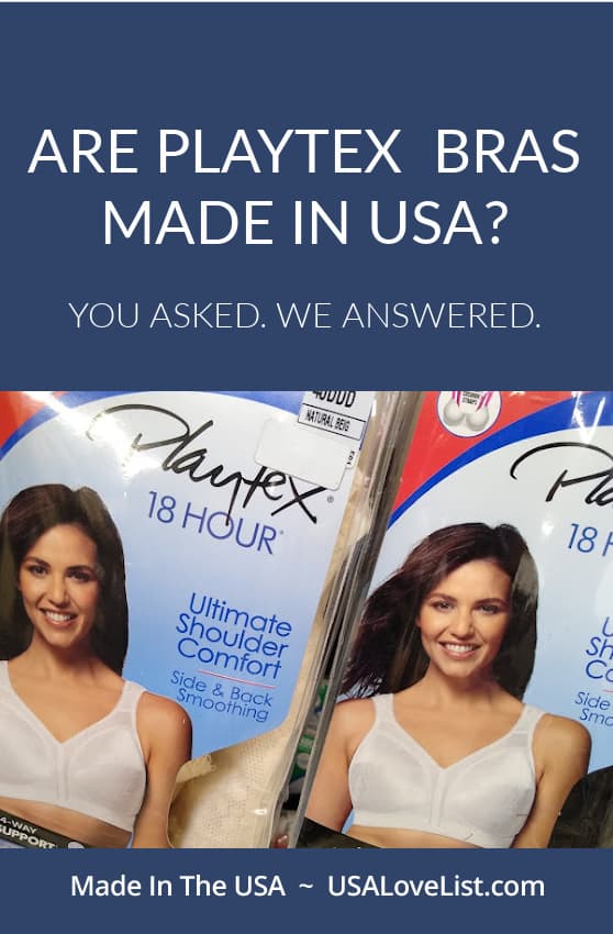 Are Playtex bras made in USA? You asked. We answered. #bras 