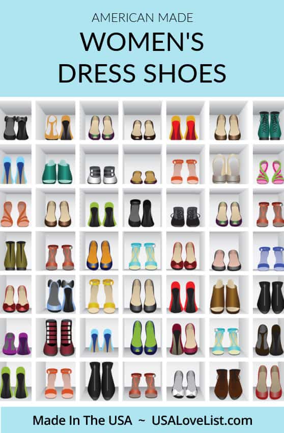 Women's dress shoes made in USA including women's flats, pumps, and more. #footwear #shoes #fashion #usalovelisted #madeinUSA