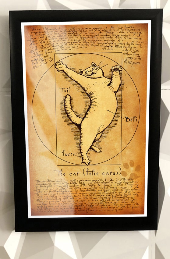 Gifts for the Pet Lover and Pets: One of a kind posters from Skinny Pete's Catnip. Take 10% off all items at checkout with code USALOVE. One-time use, no expiration date.