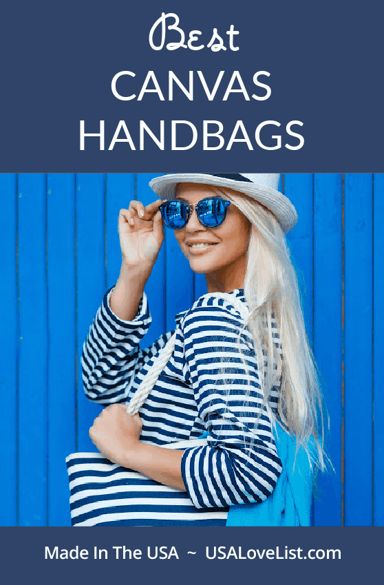 BEST CANVAS HANDBAGS ALL AMERICAN MADE via USALOVELIST.COM