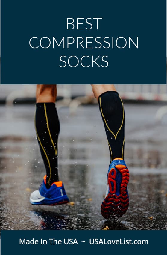 Best Compression Socks made in USA via USAlovelist.com