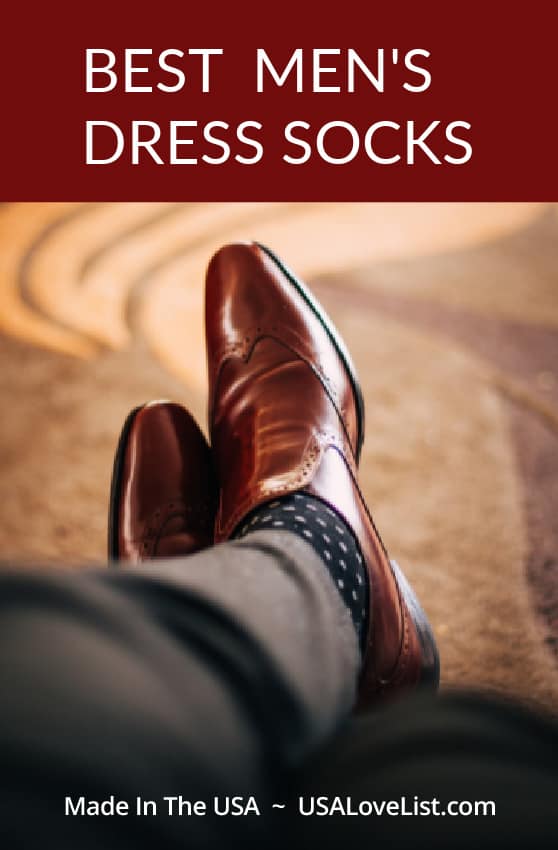 Best Men's Dress Socks American Made via USALoveList.com #socks #usalovelisted #MadeinUSA