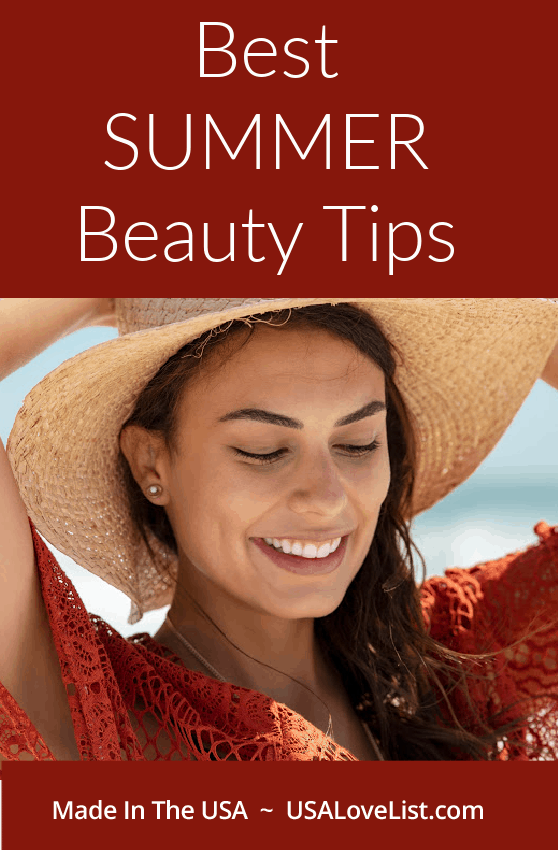 Best summer beauty tips featuring American made products via USA Love List #summer #beauty