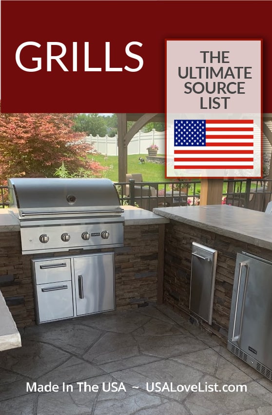 American made grills: gas grills, smokers, pellet grills and more via USA Love List