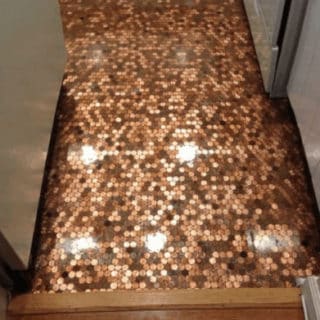 How to install a penny floor
