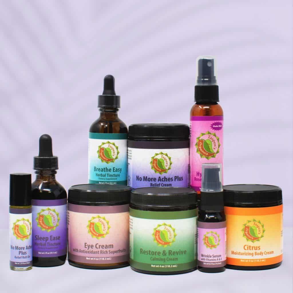 Made in USA Beauty Products: Taspen's Organics plant based skincare products. 