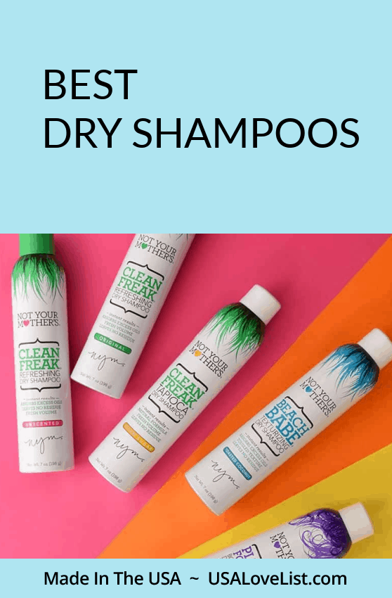 Best Dry Shampoos all made in the USA via USALoveList.com