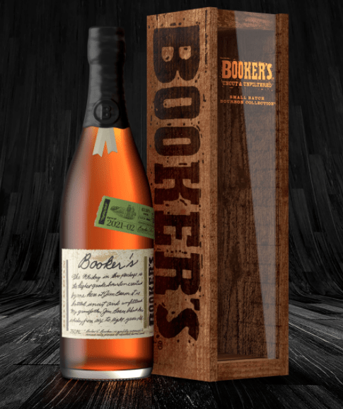 Booker's small batch bourbon by Jim Beam. 