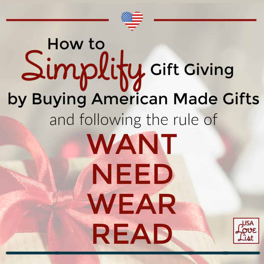 Want Need Wear Read Simplify Gift Giving With These American Made