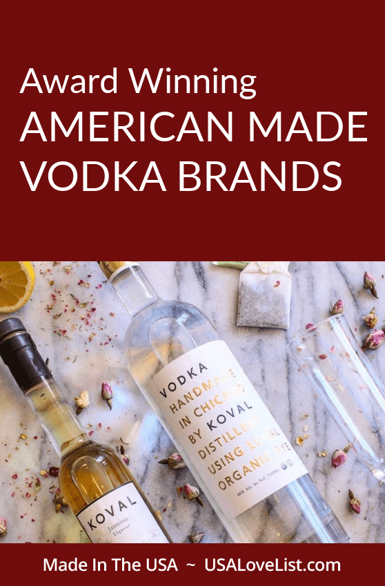 Award Winning American Made Vodka Brands We Love via USALoveList.com#vodka #usalovelisted