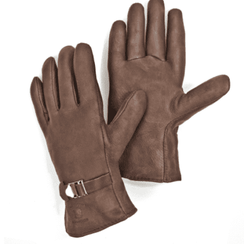 Pin on leather gloves