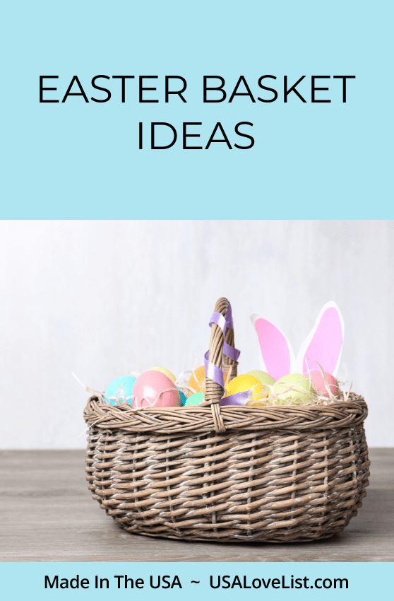 American made Easter basket ideas: Easter Bunny's shopping list via USALoveList.com #Easter #shoppingList #EasterBasket #usalovelisted