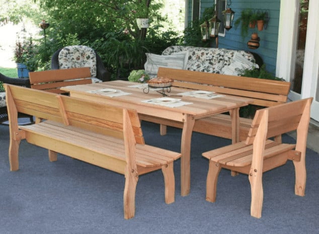 Made in USA outdoor furniture from Creekvine Designs #usalovelsited #madeinUSA #patiofurniture 