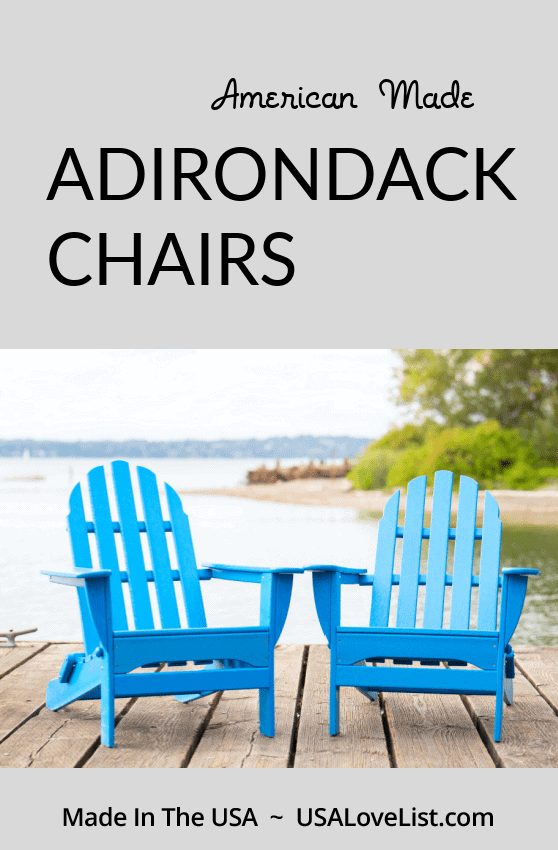 Made in USA Adirondack Chairs via USA Love List#usalovelisted #AmericanMade #Adirondack