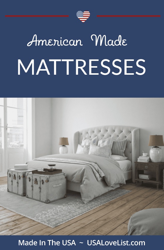 Mattresses Made in USA via USA Love List #usalovelisted #mattress #mattresses #AmericanMade 