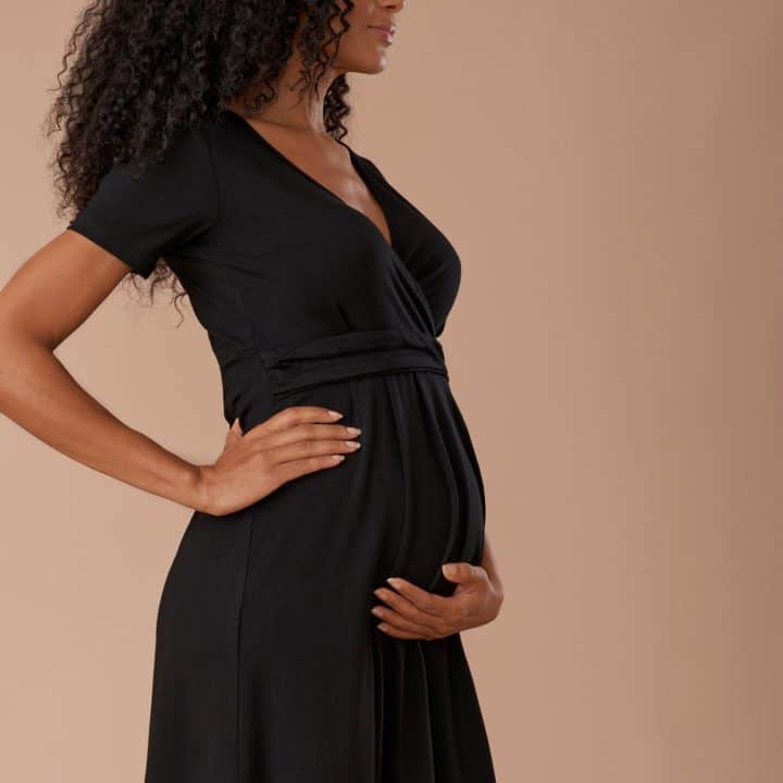 A Pea in the Pod Sleeveless Belted Maternity Maxi Dress - Macy's