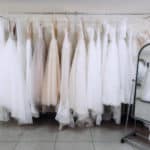 Here Comes The Bride in An American Made Wedding Dress
