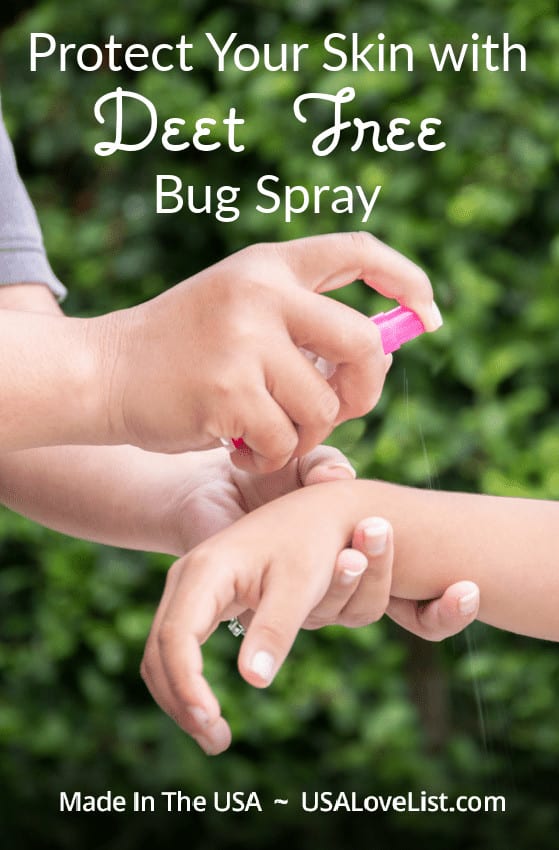 DEET Free Bug Spray Made in USA via USA Love List 