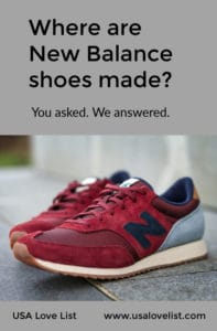 Where Are New Balance Shoes Made? • USA Love List