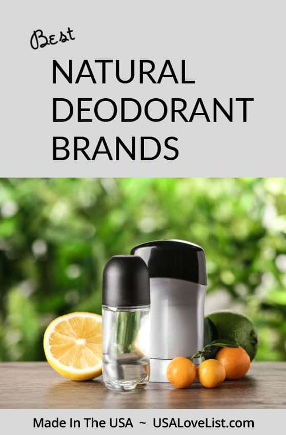 Best Natural Deodorant Brands Made in USA #deodorantBrands #natural #aluminumfree #organic 