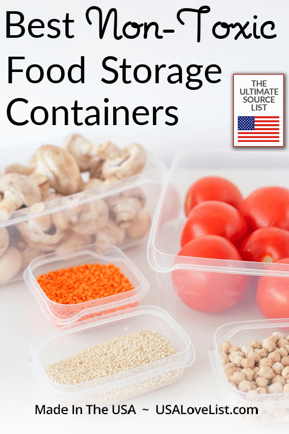 Best Non Toxic Food Storage Containers Made in USA via USALoveList.com #foodstorage #nontoxic #containers #AmericanMade #USALoveListed
