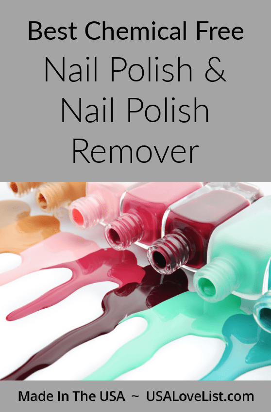 Best Chemical Free Nail Polish & Chemical Free Nail Polish Remover- all Made in USA via USALoveList.com#chemicalfree #nontoxic #AmericanMade #nailpolish #nails #usalovelisted