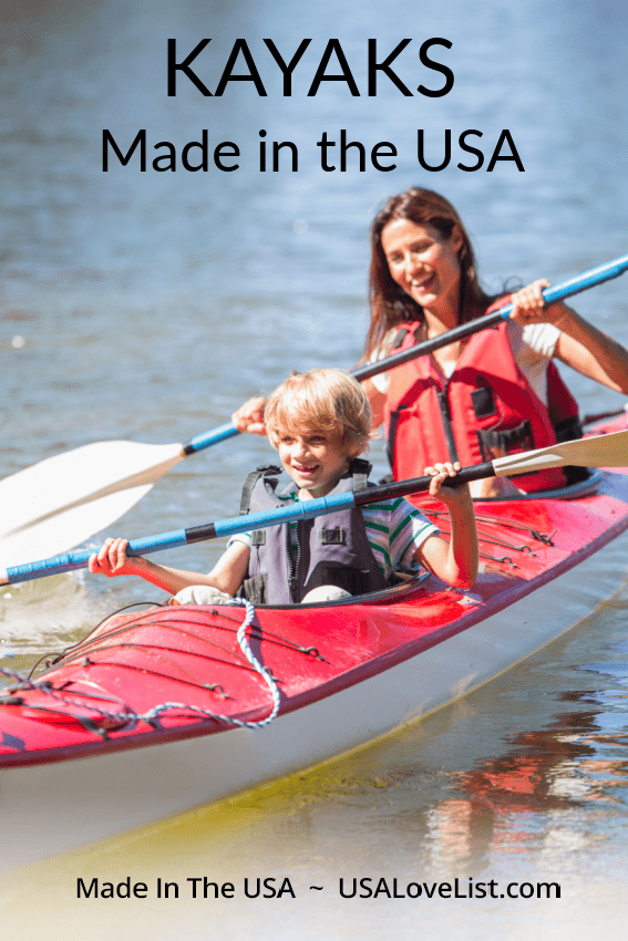 Kayaks Made in the USA via USALoveList.com
