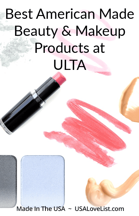 Best American Made Beauty and Makeup products at Ulta via USALoveList.com 